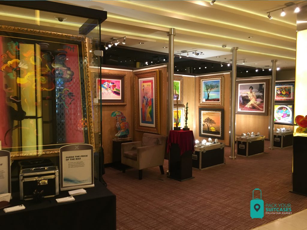 Art shops on the Celebrity Silhouette.