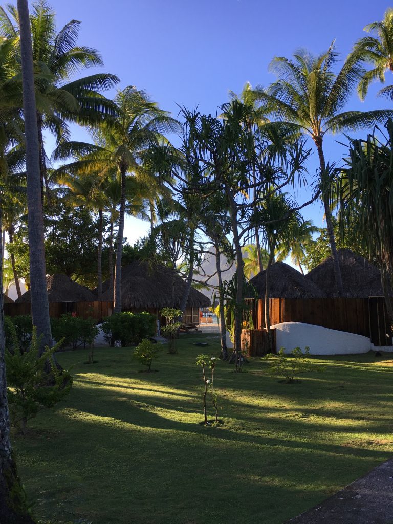 Garden bungalows at the Bora Bora Pearl beach resort.