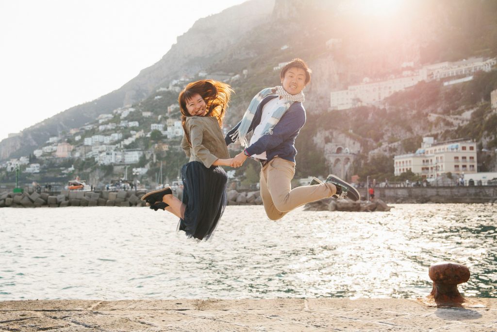 Chiara in amalfi Coast for Flytographer.