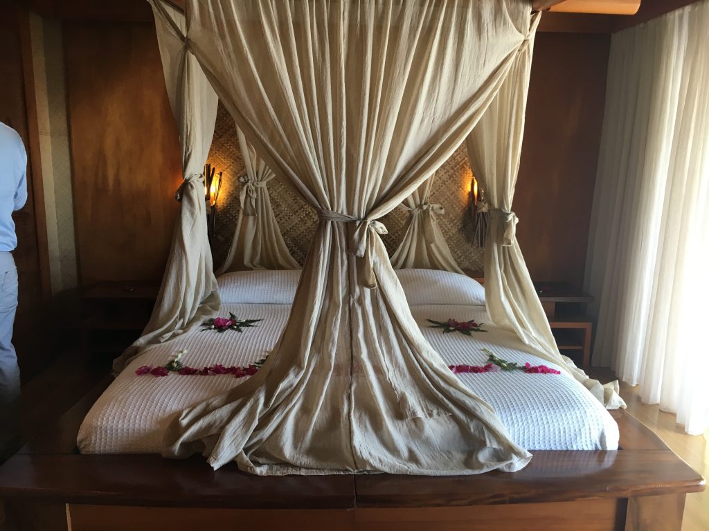 Royal beach villa bedroom.