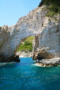 Beautiful cliffs in Zakynthos.